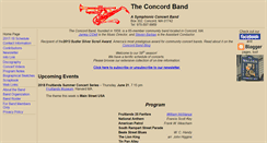 Desktop Screenshot of concordband.org